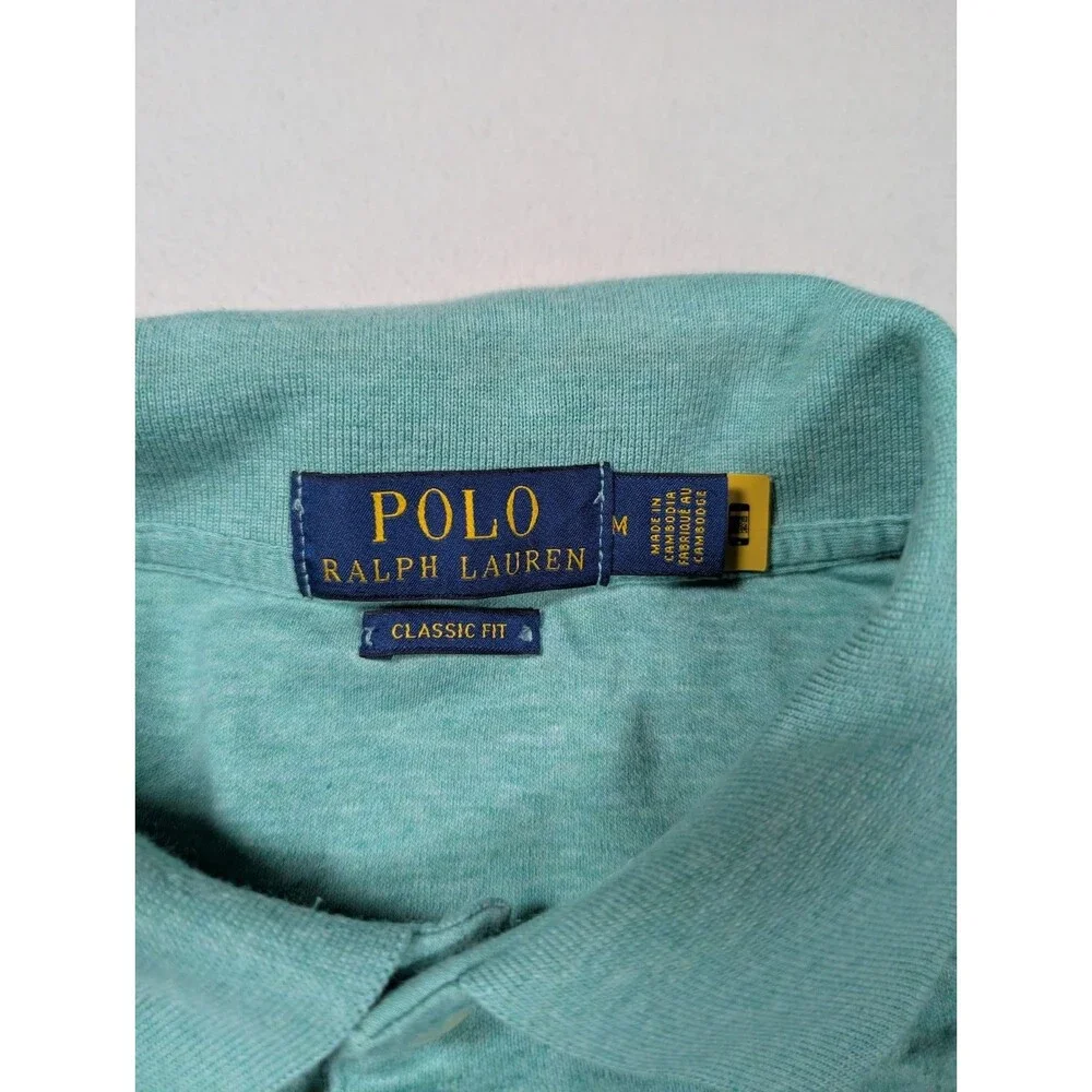 Lot of 2 Polo Ralph Lauren Classic Fit Mens M Short Sleeve Flesh Pony Polo Shirt